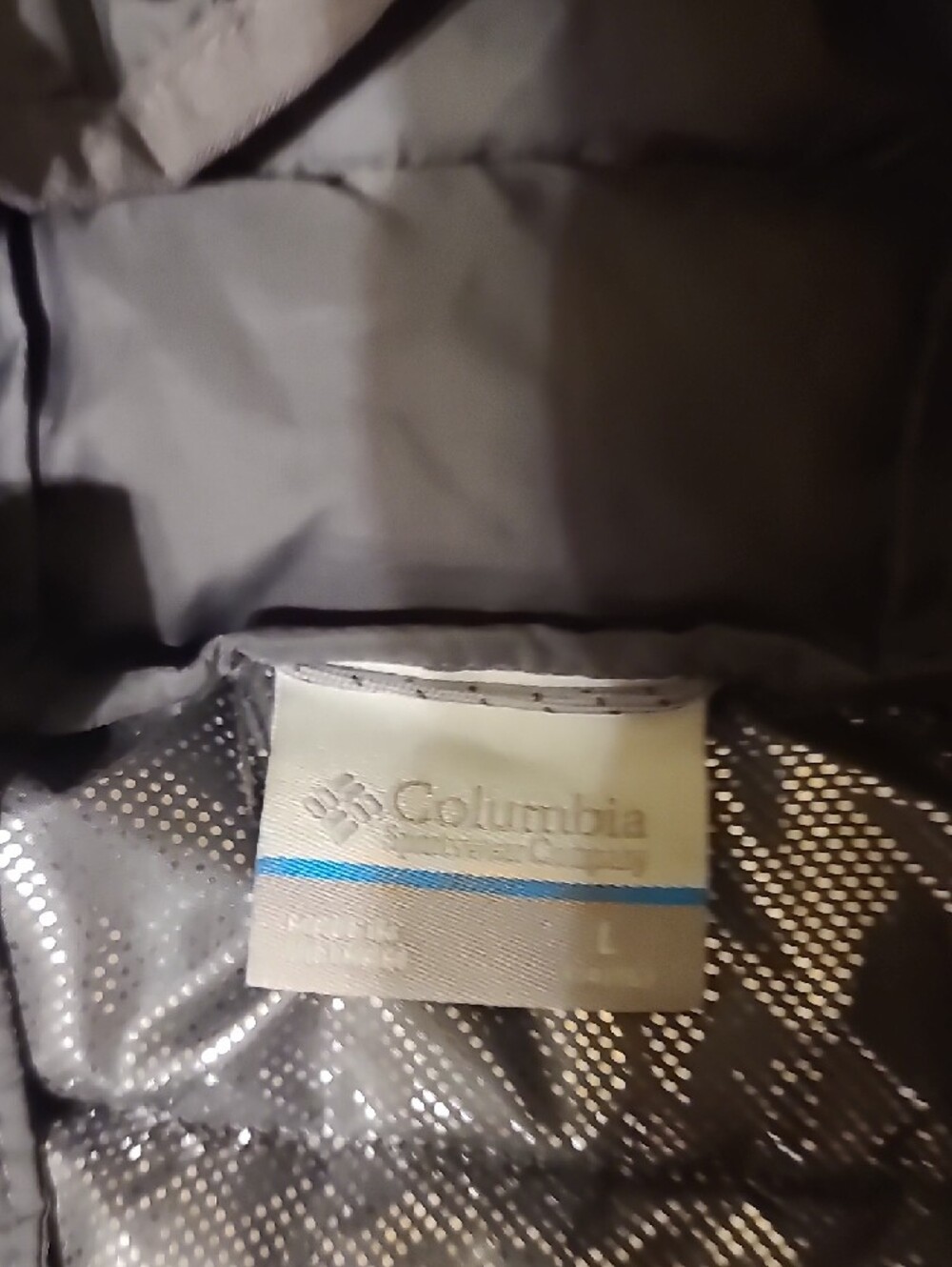 Columbia Black Jacket with Gray Accent Omi Heat Liner - Picture 3 of 6